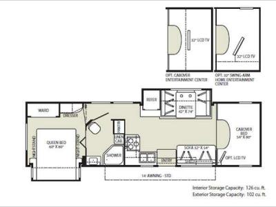 Floorplan - 2011 Fleetwood RV Jamboree Sport 31M
