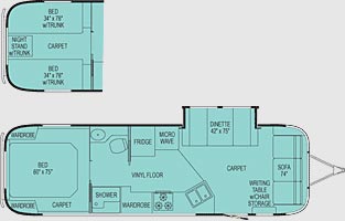 Floorplan - 2005 Airstream RV Classic 30 SO