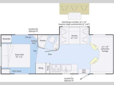 Floorplan - 2011 Itasca Impulse 26QP
