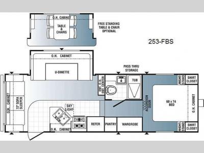 Floorplan - 2011 Palomino Puma 253-FBS