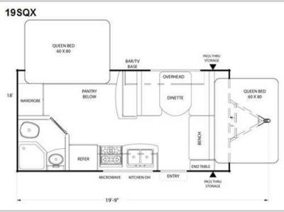 Floorplan - 2011 Coachmen RV Freedom Express 19SQX