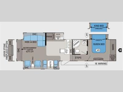 Floorplan - 2011 Jayco Eagle 351RLTS