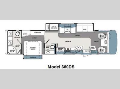 Floorplan - 2011 Forest River RV Georgetown 360DS