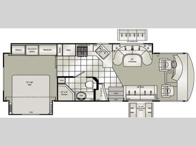 Floorplan - 2011 Damon Daybreak 3370