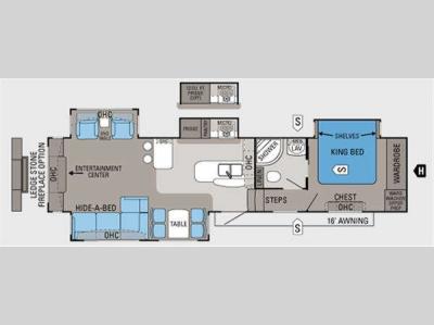 Floorplan - 2011 Jayco Pinnacle 36REQS