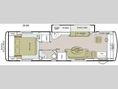 Floorplan - 2011 Tiffin Motorhomes Allegro Breeze 28 BR