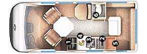 Floorplan - 2006 Roadtrek - 170 Popular 170-Popular