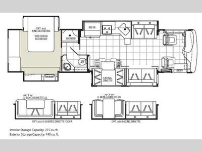 Floorplan - 2011 Fleetwood RV Discovery 36J