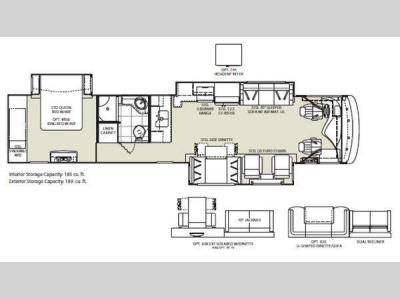 Floorplan - 2011 Fleetwood RV Discovery 42C