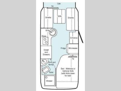Floorplan - 2010 Leisure Travel Freedom II Serenity Serenity Floorplan