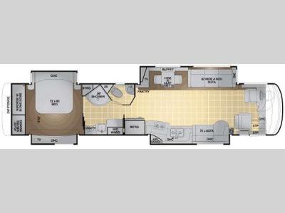 Floorplan - 2011 Newmar King Aire 4570