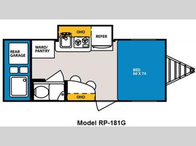 Floorplan - 2011 Forest River RV R Pod RP-181G
