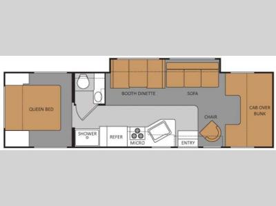 Floorplan - 2011 Thor Motor Coach Four Winds 31P