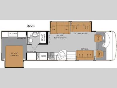 Floorplan - 2011 Thor Motor Coach Challenger 32VS