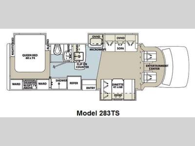 Floorplan - 2011 Forest River RV Lexington 283TS