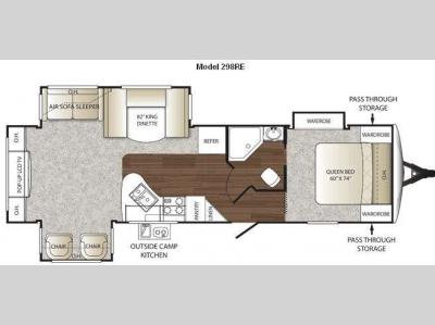Floorplan - 2011 Keystone RV Outback 298RE