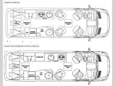 Floorplan - 2011 Airstream RV Interstate Interstate Lounge
