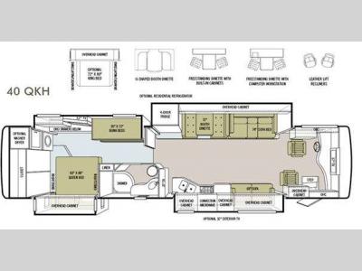 Floorplan - 2011 Tiffin Motorhomes Phaeton 40QKH