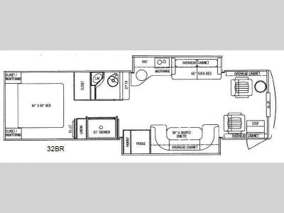 Floorplan - 2011 Tiffin Motorhomes Allegro Breeze 32BR