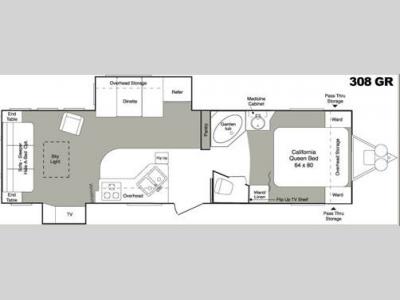 Floorplan - 2006 Keystone RV Laredo 308GR