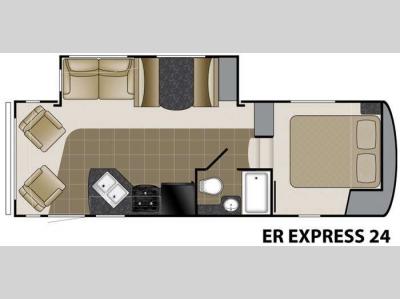 Floorplan - 2011 Heartland ElkRidge Express 24