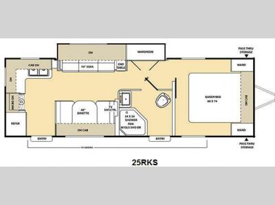 Floorplan - 2011 Coachmen RV Catalina 25RKS