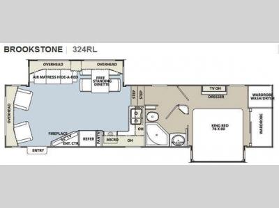 Floorplan - 2011 Coachmen RV Brookstone 324RL
