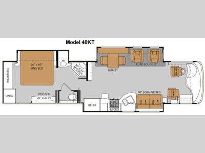 Floorplan - 2011 Thor Motor Coach Astoria 40KT