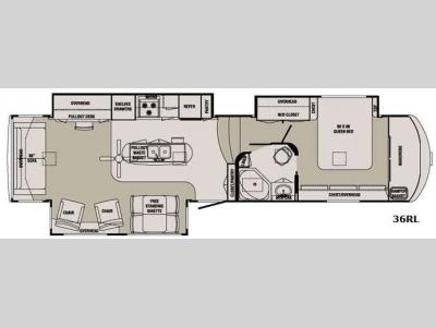 Floorplan - 2011 Redwood RV Redwood 36RL