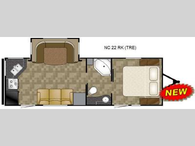 Floorplan - 2011 Heartland North Country Trail Runner Edition 22RK