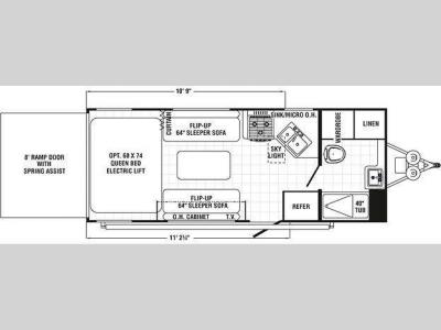 Floorplan - 2011 Palomino Puma Unleashed 21-TFU