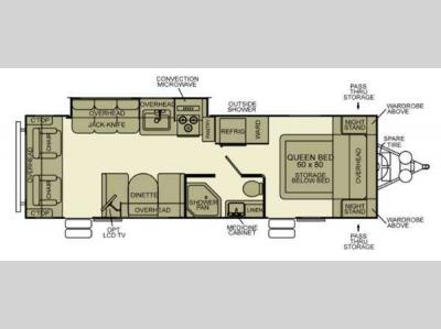 Floorplan - 2012 EverGreen RV Ever-Lite 31RLS