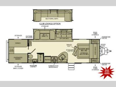 Floorplan - 2012 EverGreen RV Ever-Lite 34BH-DS