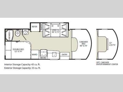 Floorplan - 2011 Fleetwood RV Tioga DSL 24D