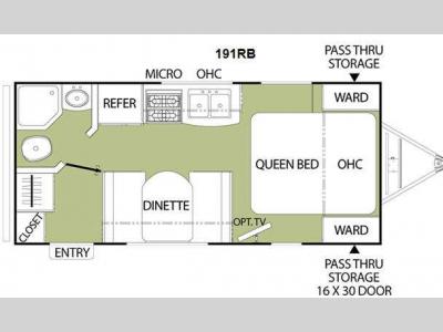 Floorplan - 2011 Coachmen RV Freedom Express LTZ 191RB