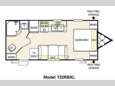 Floorplan - 2011 Forest River RV Salem Cruise Lite 22RBXL