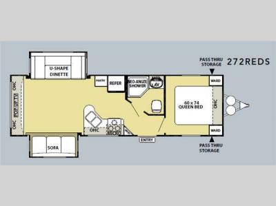 Floorplan - 2011 Forest River RV Salem Hemisphere 272REDS