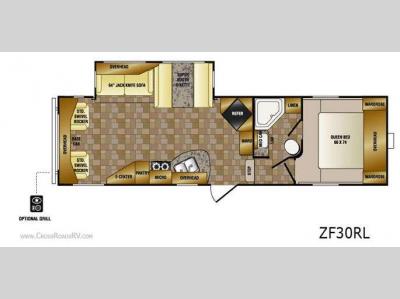 Floorplan - 2011 CrossRoads RV Zinger ZF30RL