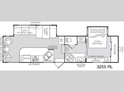 Floorplan - 2004 Keystone RV Montana 3255RL