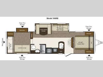 Floorplan - 2011 Keystone RV Laredo Super Lite 300RB