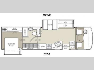 Floorplan - 2012 Coachmen RV Mirada 32DS