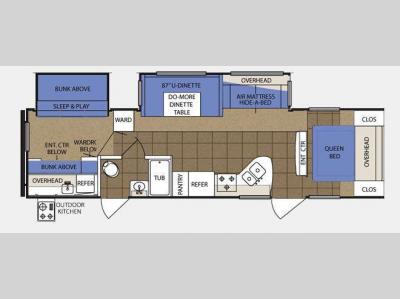 Floorplan - 2012 Prime Time Manufacturing LaCrosse 318BHS