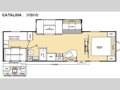Floorplan - 2012 Coachmen RV Catalina 30BHS