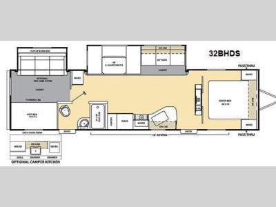 Floorplan - 2012 Coachmen RV Catalina 32BHDS
