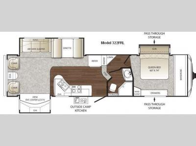 Floorplan - 2011 Keystone RV Sydney 322FRL