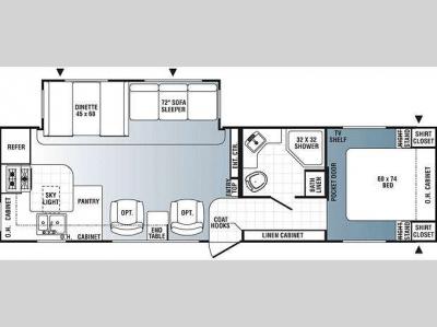 Floorplan - 2012 Palomino Puma 30-RKSS