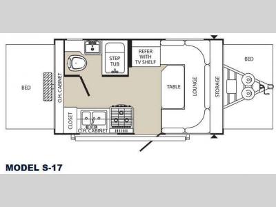 Floorplan - 2012 Palomino Stampede S-17