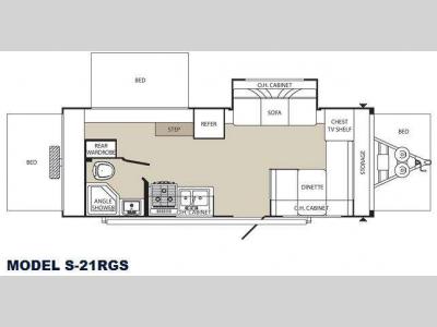 Floorplan - 2012 Palomino Stampede S-21RGS