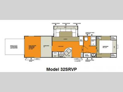 Floorplan - 2011 Forest River RV Wildwood Sport 32SRVP