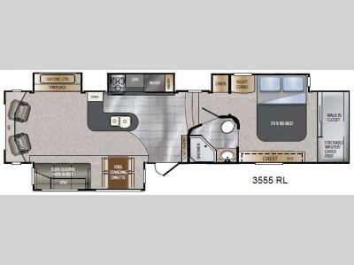 Floorplan - 2012 Keystone RV Alpine 3555RL